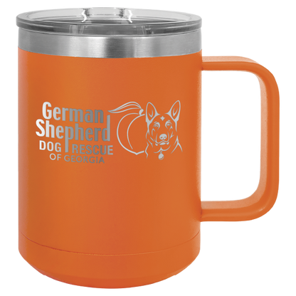 German Shepherd Dog Rescue of Georgia 15 oz. Coffee Cup - Laser Engraved