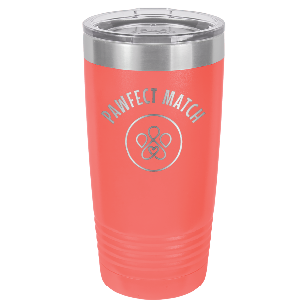 Pawfect Match Rescue 20 oz. Tumbler - Laser Engraved