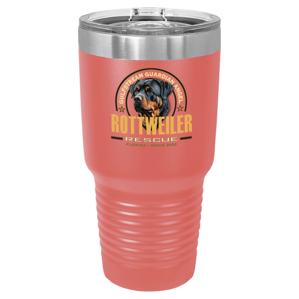 Gulfstream Guardian Angel Rottweiler Rescue 30 oz Printed Full Color Tumbler