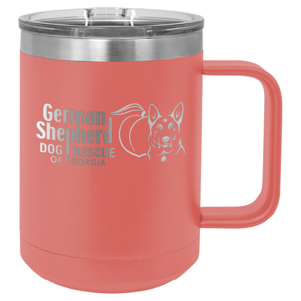 German Shepherd Dog Rescue of Georgia 15 oz. Coffee Cup - Laser Engraved