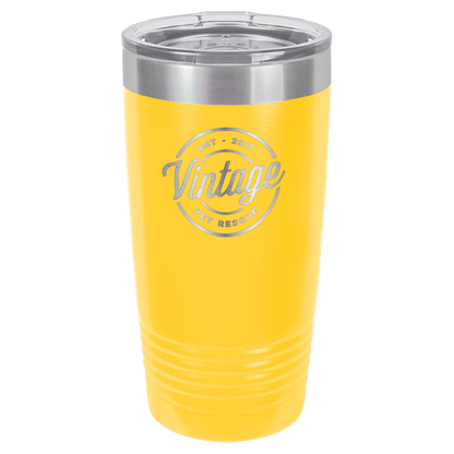 Vintage Pet Rescue Laser Engraved 20 oz. Tumbler