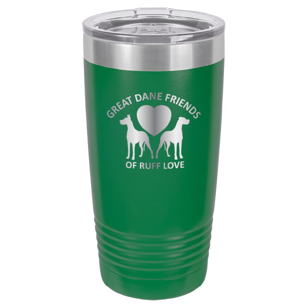 Great Dane Friends of Ruff Love 20 oz. Tumbler - Laser Engraved