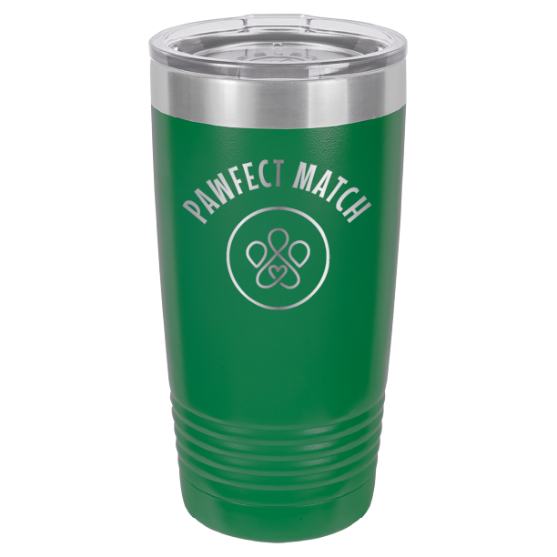 Pawfect Match Rescue 20 oz. Tumbler - Laser Engraved