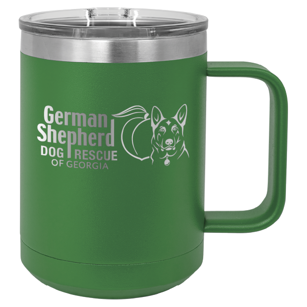 German Shepherd Dog Rescue of Georgia 15 oz. Coffee Cup - Laser Engraved