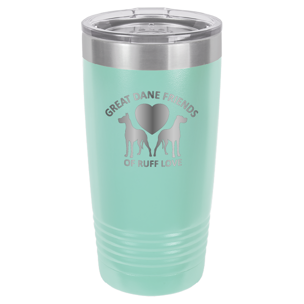 Great Dane Friends of Ruff Love 20 oz. Tumbler - Laser Engraved