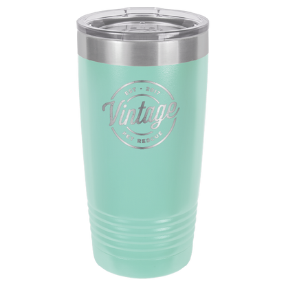 Vintage Pet Rescue Laser Engraved 20 oz. Tumbler