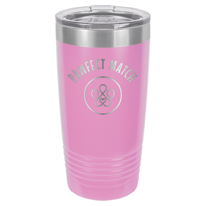 Pawfect Match Rescue 20 oz. Tumbler - Laser Engraved