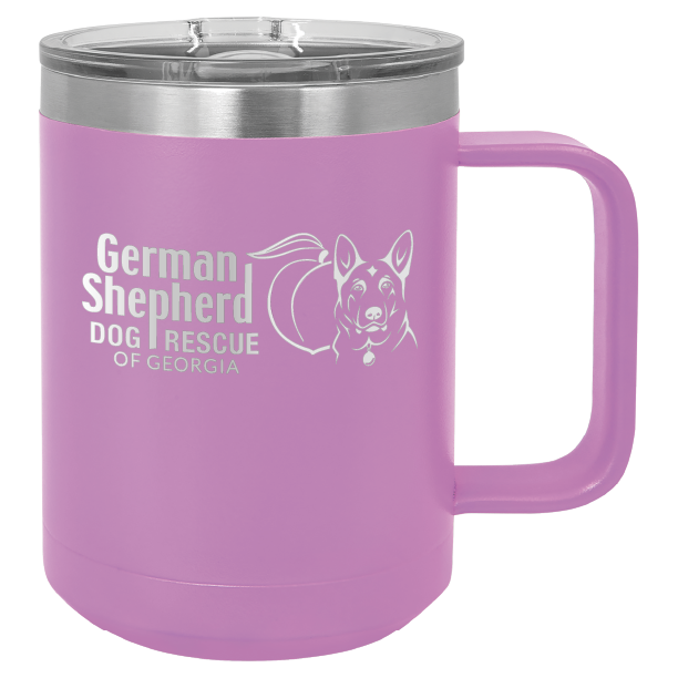 German Shepherd Dog Rescue of Georgia 15 oz. Coffee Cup - Laser Engraved