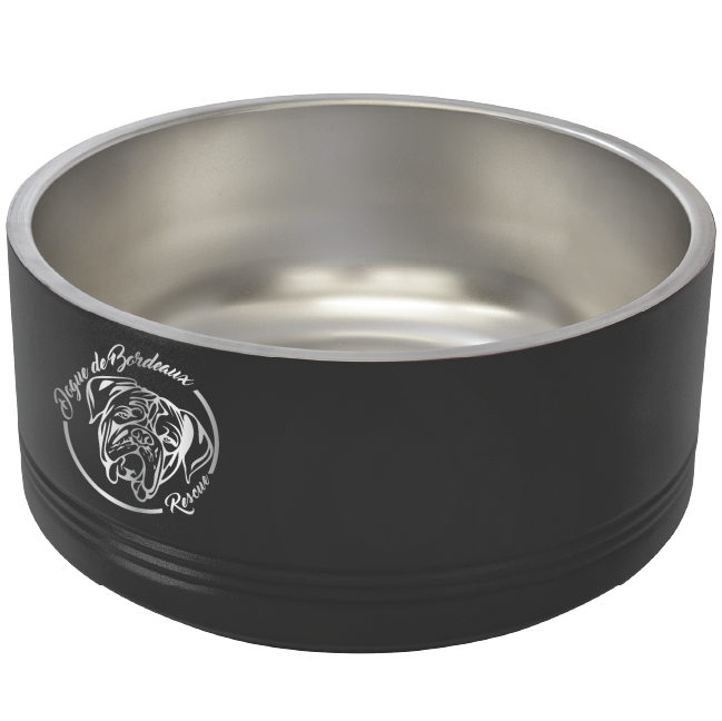 Dogue de Bordeaux laser Engraved Dog Bowl