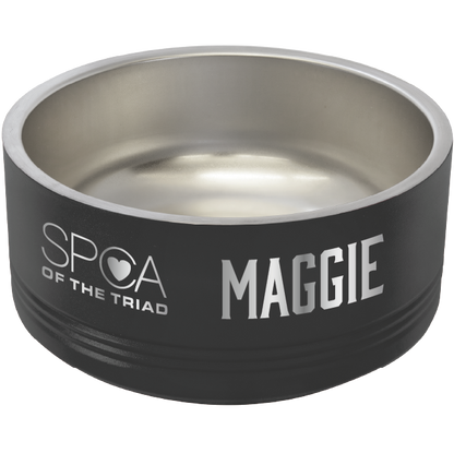 SPCA of the Triad Laser Engraved Pet Bowl