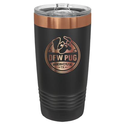 DFW Pug Rescue 20 oz. Tumbler - Laser Engraved