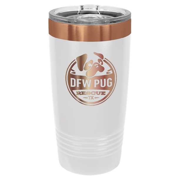 DFW Pug Rescue 20 oz. Tumbler - Laser Engraved