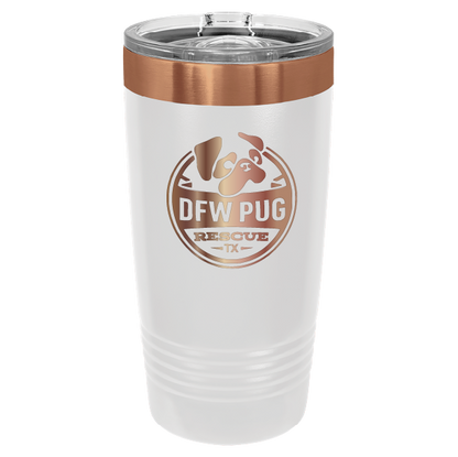 DFW Pug Rescue 20 oz. Tumbler - Laser Engraved