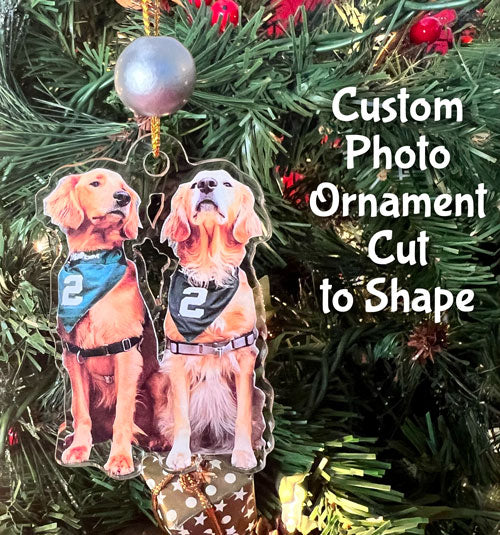 Custom Photo Ornament Cut to Shape