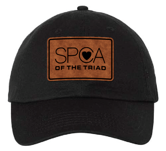 SPCA of the Triad Dad Patch Hat (Black Hat Brown/Black Patch)