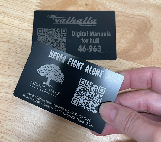 Engraved Metal Business Cards
