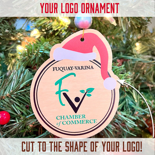 Full Color Custom Cut Logo Ornament (To benefit Children's Blankets of Love)