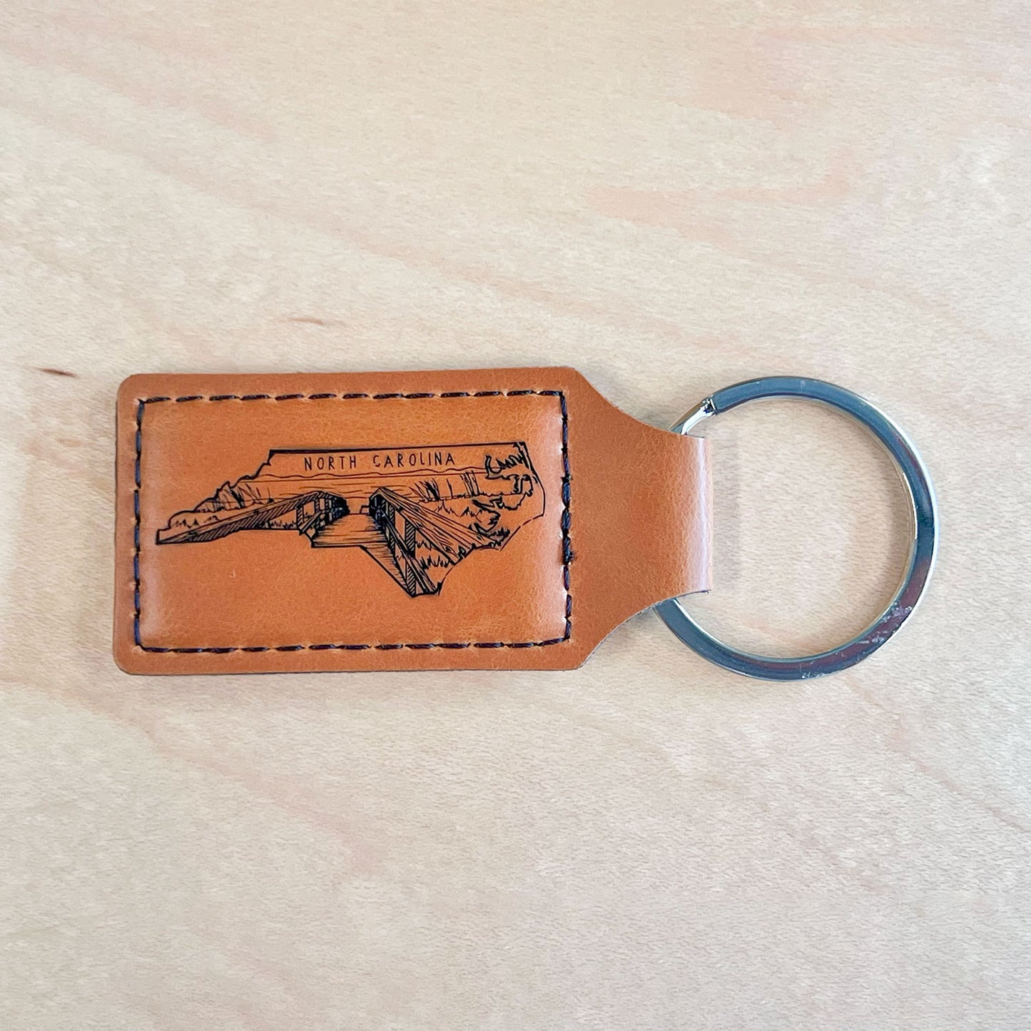 Custom Leatherette Keychains