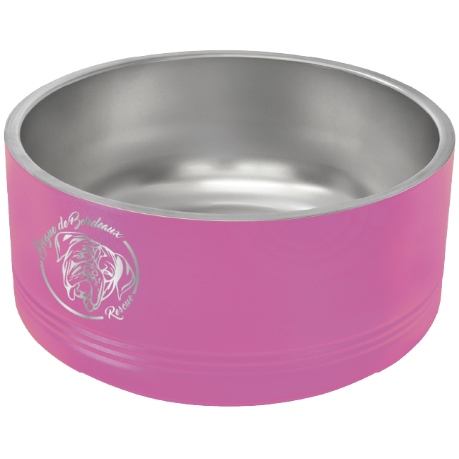 Dogue de Bordeaux laser Engraved Dog Bowl