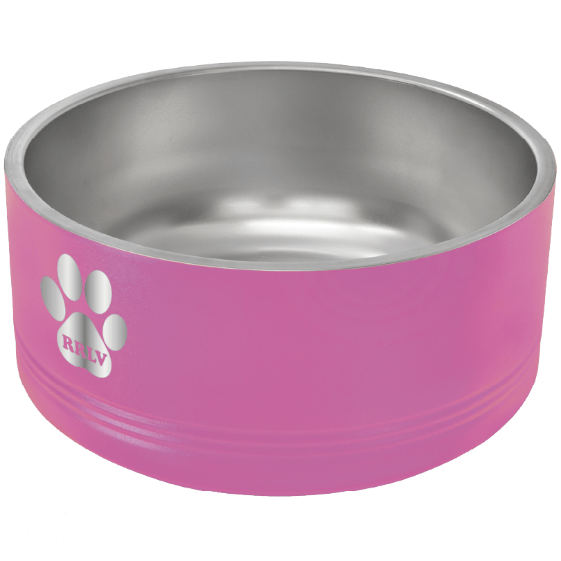 Retriever Rescue Las Vegas Laser Engraved Pet Bowl