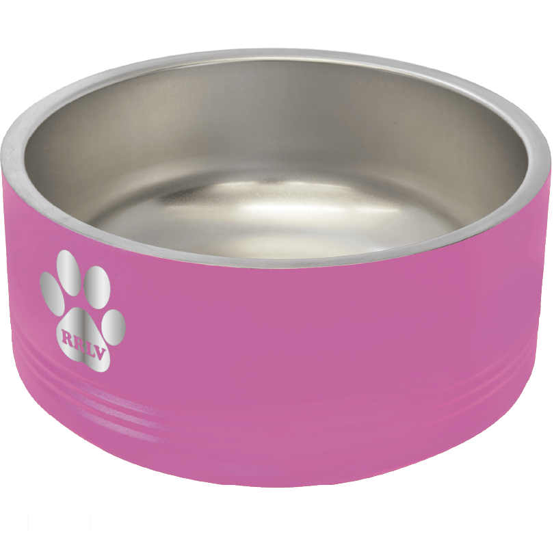 Retriever Rescue Las Vegas Laser Engraved Pet Bowl