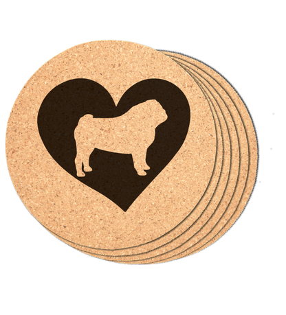 Pug Love Coasters