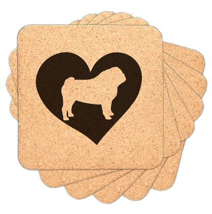 Pug Love Coasters