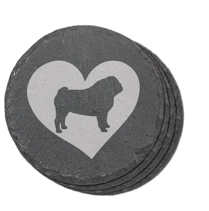 Pug Love Coasters