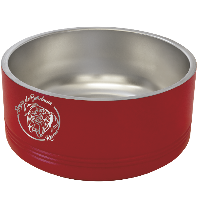 Dogue de Bordeaux laser Engraved Dog Bowl