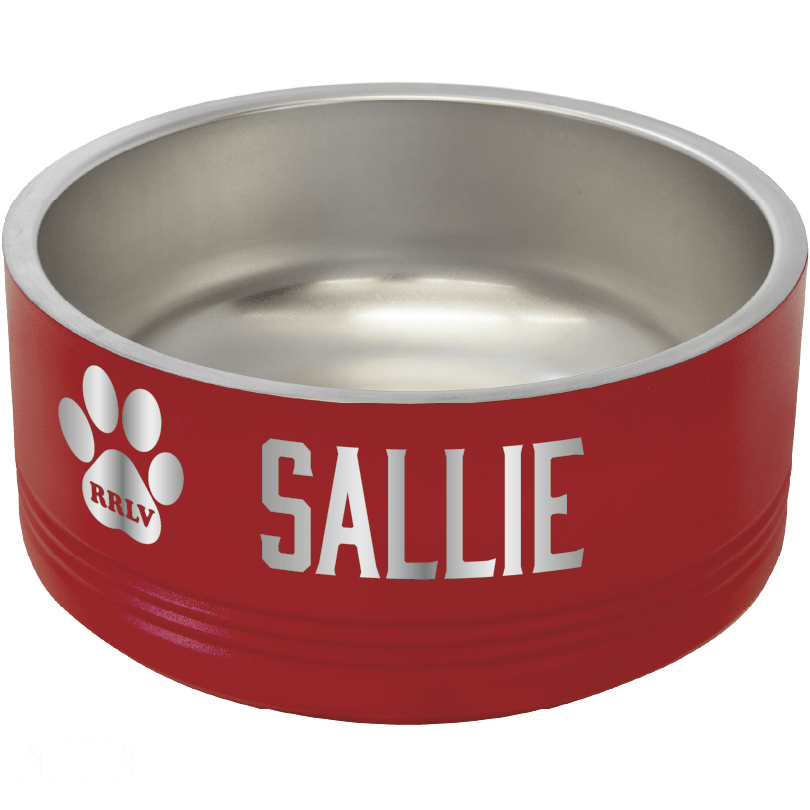 Retriever Rescue Las Vegas Laser Engraved Pet Bowl