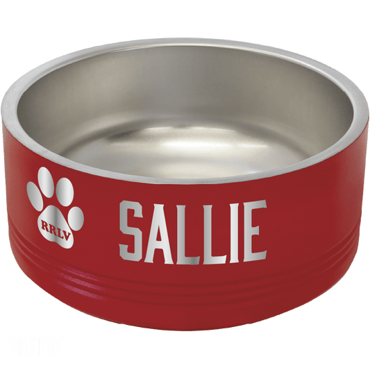 Retriever Rescue Las Vegas Laser Engraved Pet Bowl