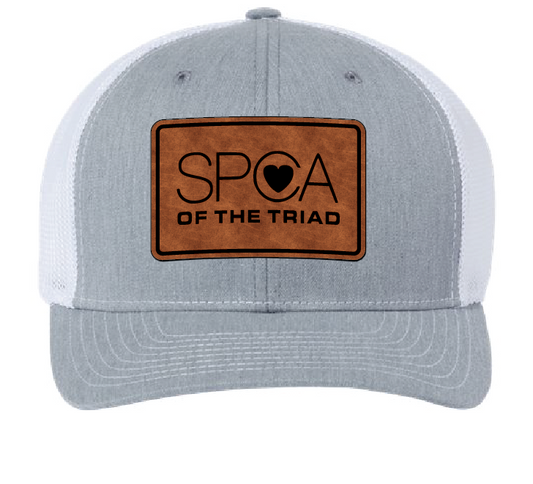 SPCA of the Triad Trucker Patch Hat (White/Gray, Brown/Black)