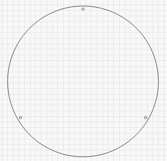 Lazy Susan Bottom Acrylic