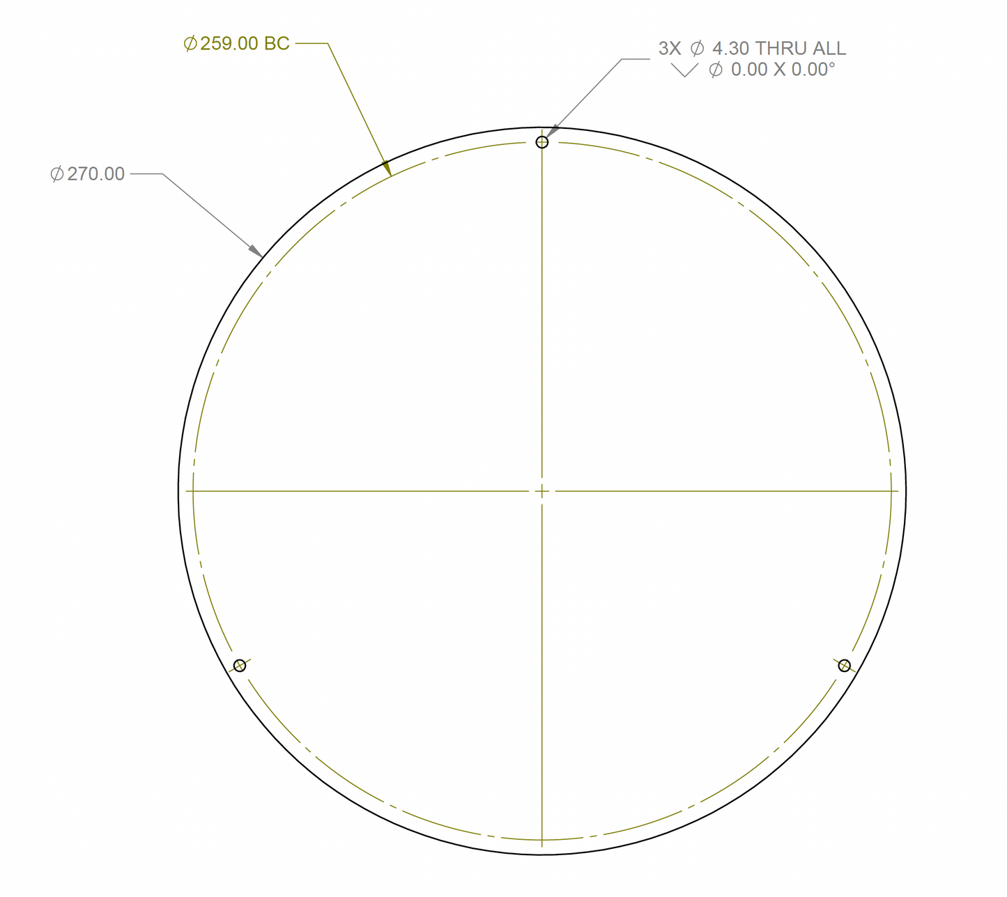 Lazy Susan Bottom Acrylic