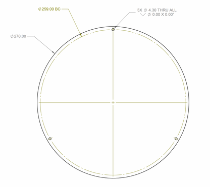 Lazy Susan Bottom Acrylic