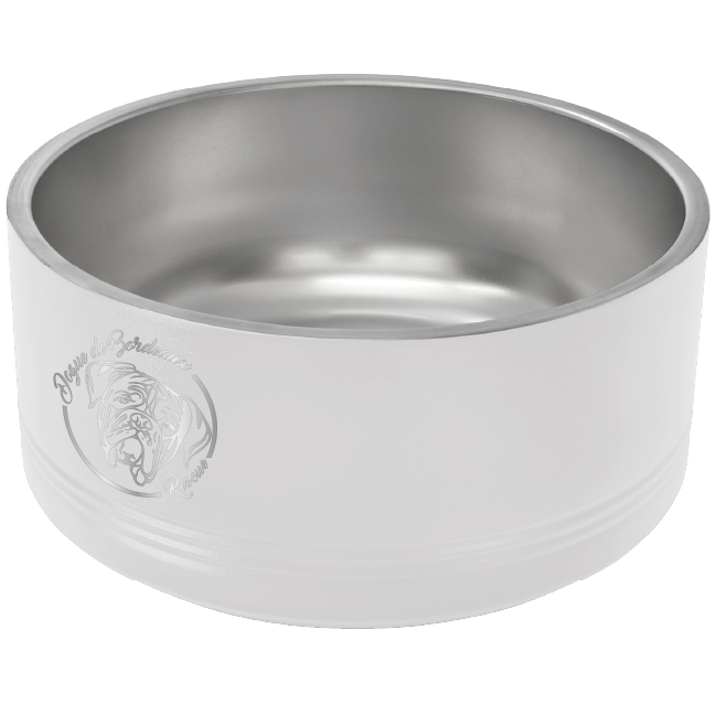 Dogue de Bordeaux laser Engraved Dog Bowl